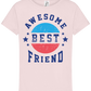 Awesome BFF Design - Comfort girls' t-shirt_MEDIUM PINK_front