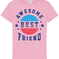 Awesome BFF Design - Comfort girls' t-shirt_PINK ORCHID_front