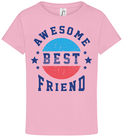 Awesome BFF Design - Comfort girls' t-shirt_PINK ORCHID_front