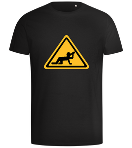 Drunk Warning Sign Design - Comfort men's t-shirt