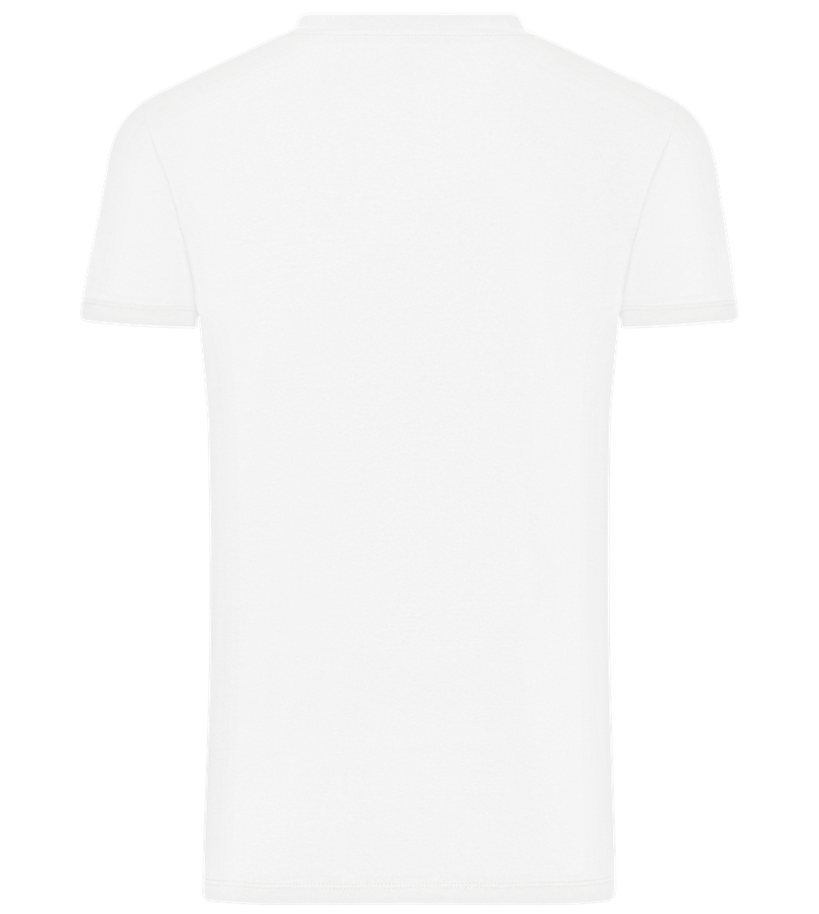 Drunk Warning Sign Design - Comfort men's t-shirt_WHITE_back