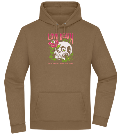 Skull Love Death Design - Premium Essential Unisex Hoodie_ARMY_front