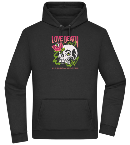 Skull Love Death Design - Premium Essential Unisex Hoodie_BLACK_front