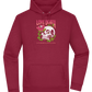 Skull Love Death Design - Premium Essential Unisex Hoodie_BORDEAUX_front