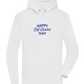 Happy Left Handers Day Design - Premium unisex hoodie_WHITE_front