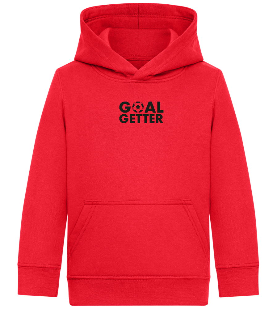 Goal Getter Design - Comfort Kids Hoodie_BRIGHT RED_front