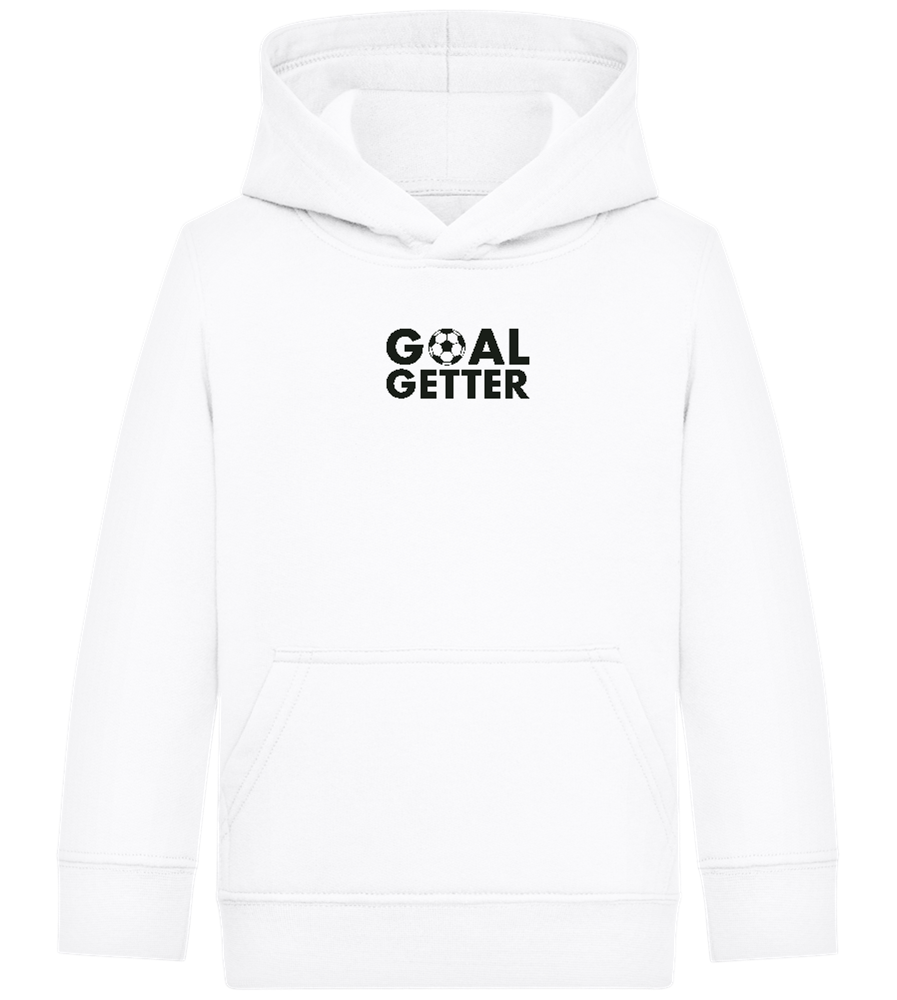 Goal Getter Design - Comfort Kids Hoodie_WHITE_front