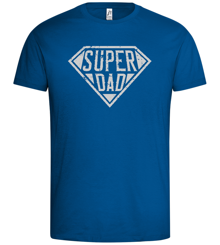 Super Dad Grunge Design - Premium men's t-shirt_ROYAL_front