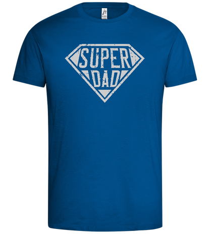 Super Dad Grunge Design - Premium men's t-shirt_ROYAL_front