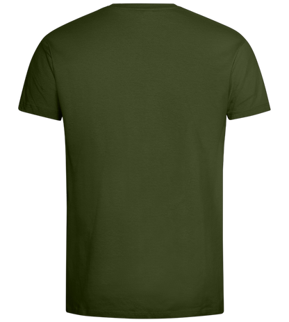 Super Dad Grunge Design - Premium men's t-shirt_ARMY_back