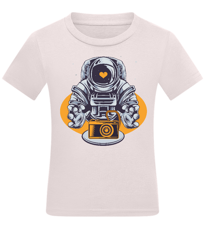 Spaceman Camera Design - Comfort kids fitted t-shirt_LIGHT PINK_front