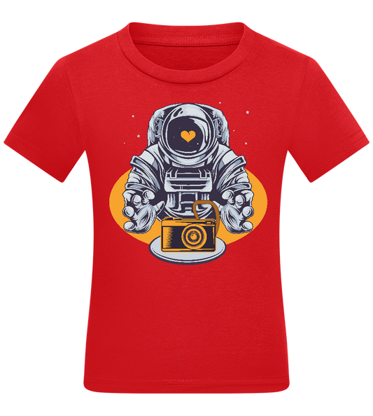 Spaceman Camera Design - Comfort kids fitted t-shirt_RED_front