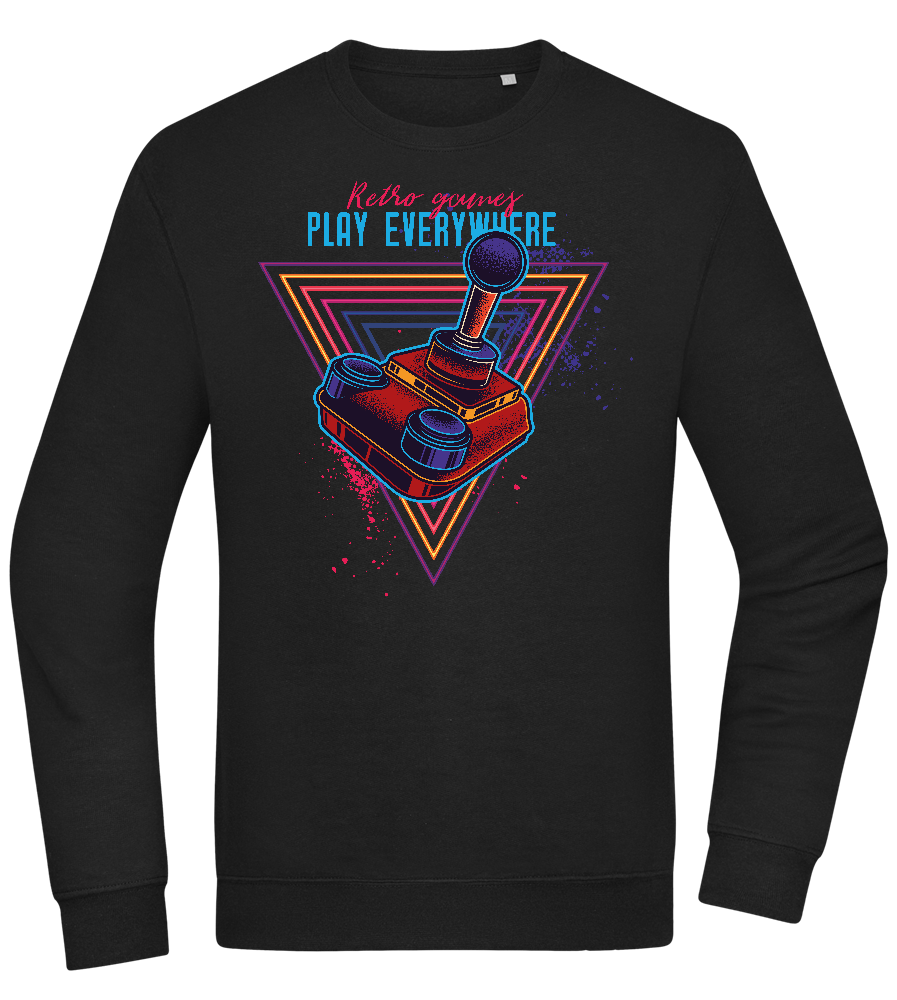 Play Everywhere Design - Comfort Essential Unisex Sweater_BLACK_front