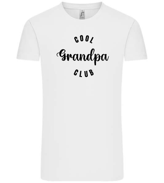 Cool Grandpa Club Design - Premium men's t-shirt_WHITE_front