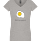 Eggcellent Mom Design - Basic women's v-neck t-shirt_ORION GREY_front