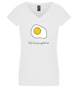 Eggcellent Mom Design - Basic women's v-neck t-shirt