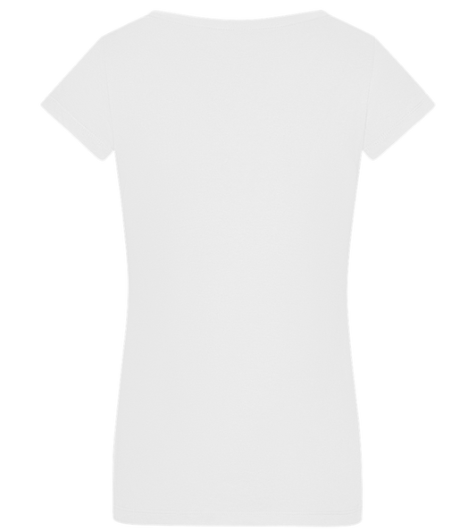 Eggcellent Mom Design - Basic women's v-neck t-shirt_WHITE_back