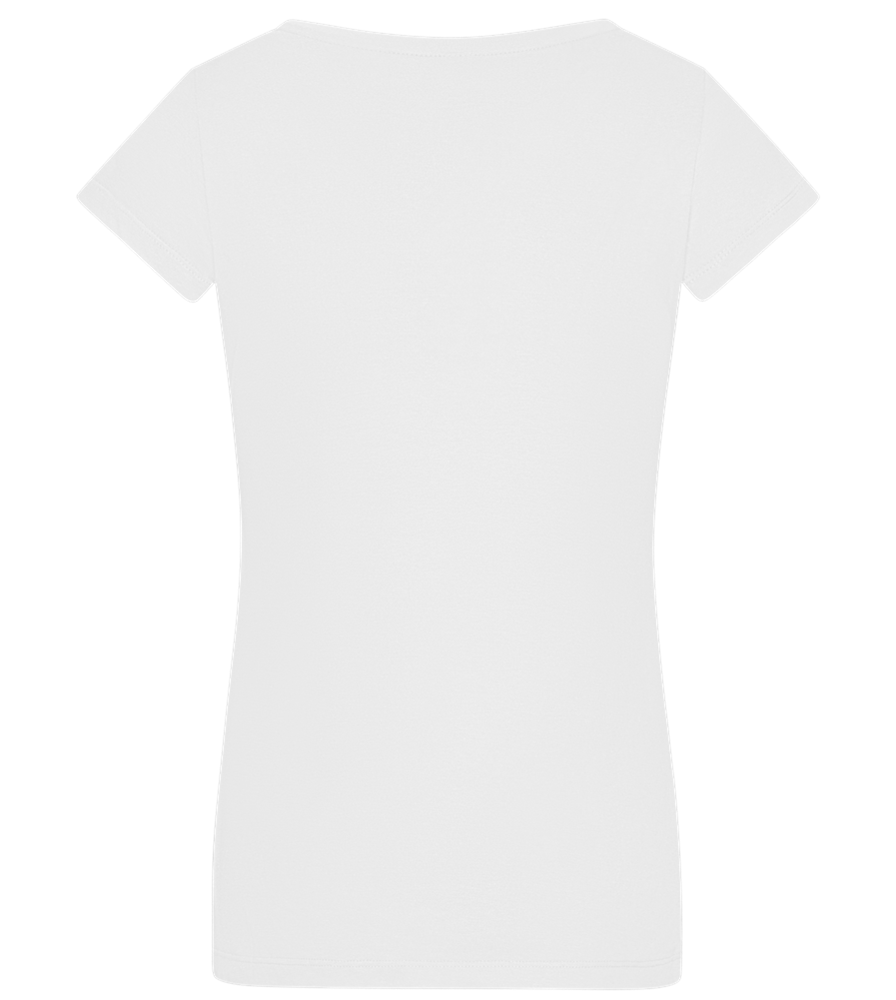 Eggcellent Mom Design - Basic women's v-neck t-shirt_WHITE_back