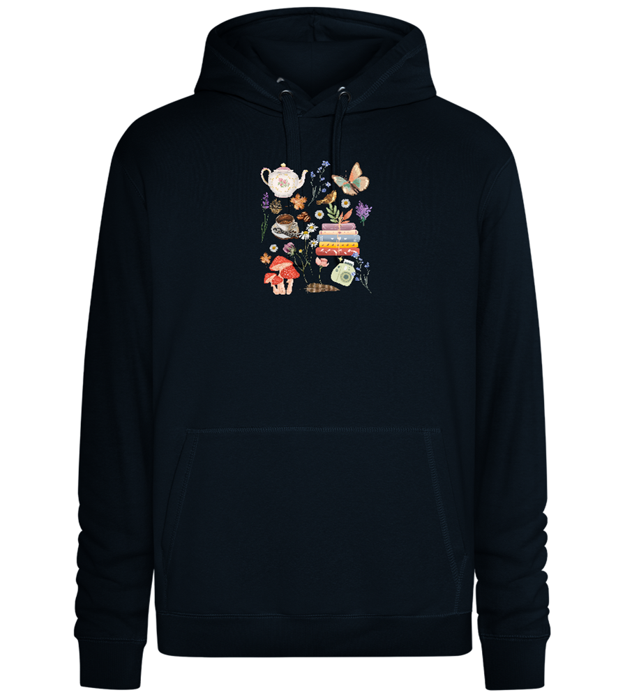 Autumn Vibes Design - Premium unisex hoodie_BLACK_front