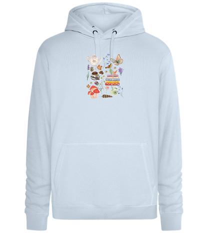 Autumn Vibes Design - Premium unisex hoodie_CREAMY BLUE_front