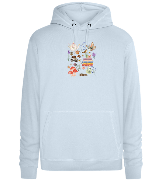 Autumn Vibes Design - Premium unisex hoodie_CREAMY BLUE_front