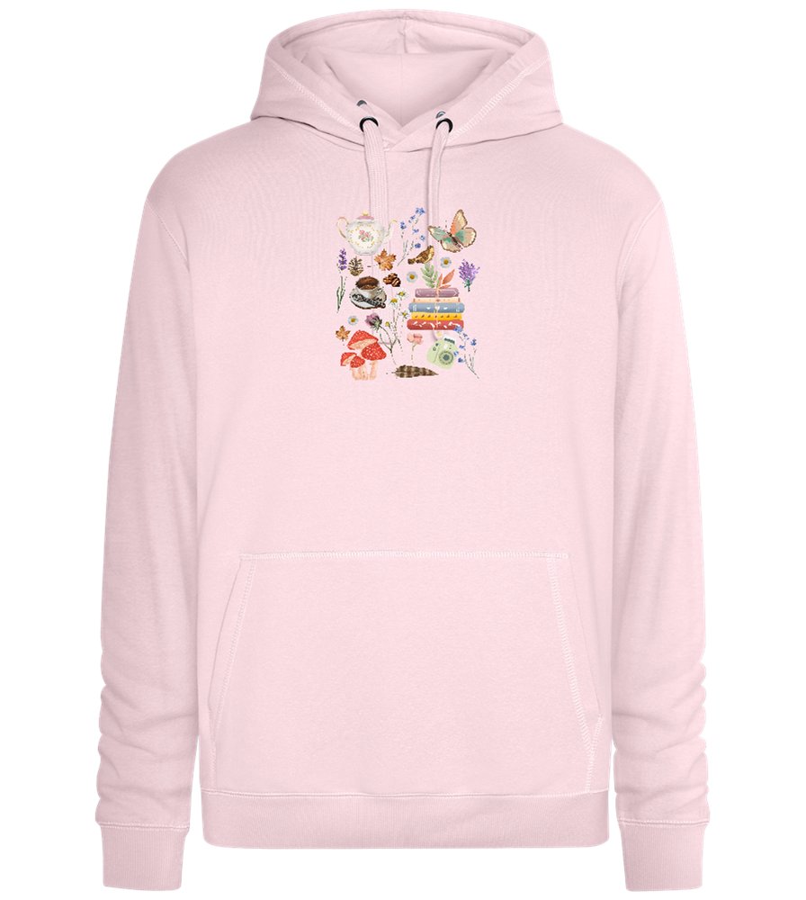 Autumn Vibes Design - Premium unisex hoodie_LIGHT PEACH ROSE_front