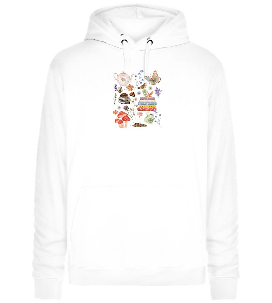 Autumn Vibes Design - Premium unisex hoodie_WHITE_front