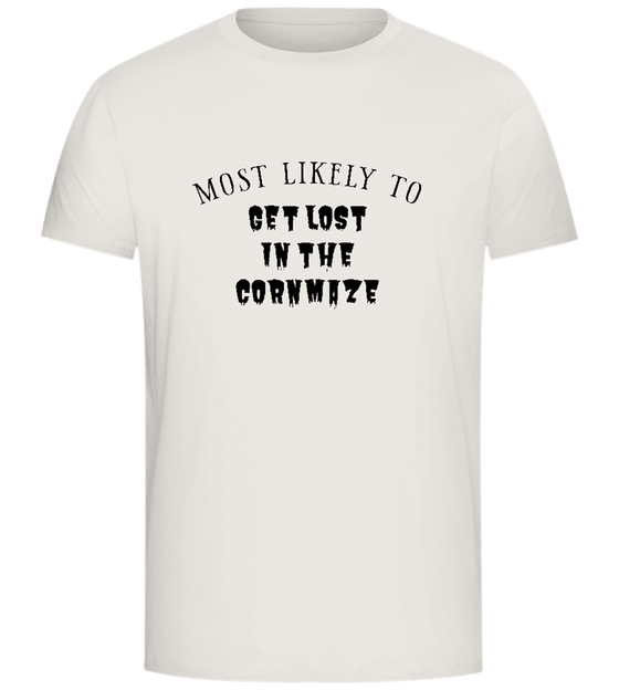 Get Lost in the Maze Design - Comfort Unisex T-Shirt_ECRU_front