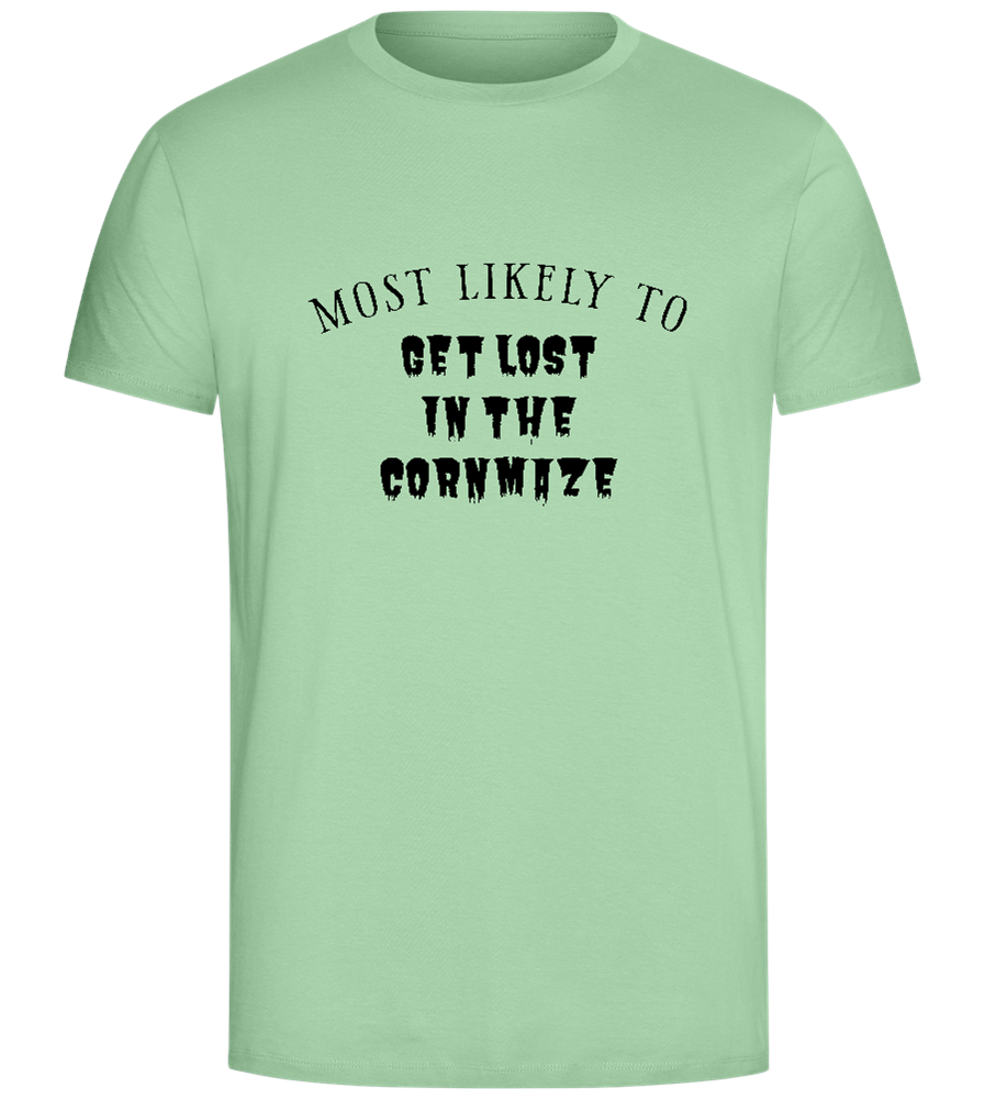 Get Lost in the Maze Design - Comfort Unisex T-Shirt_ICE GREEN_front