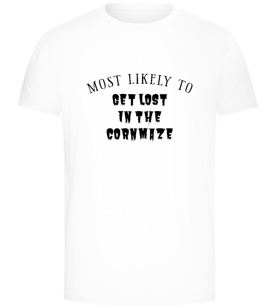 Get Lost in the Maze Design - Comfort Unisex T-Shirt_WHITE_front