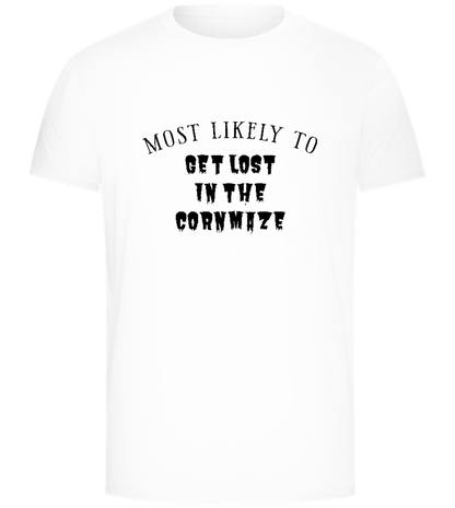 Get Lost in the Maze Design - Comfort Unisex T-Shirt_WHITE_front