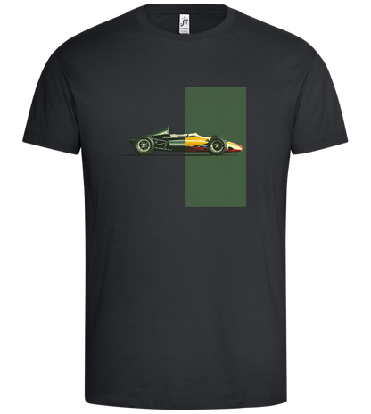 Retro F1 Design - Premium men's t-shirt_DARK GRAY_front