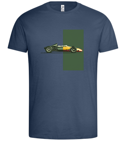 Retro F1 Design - Premium men's t-shirt_DENIM_front