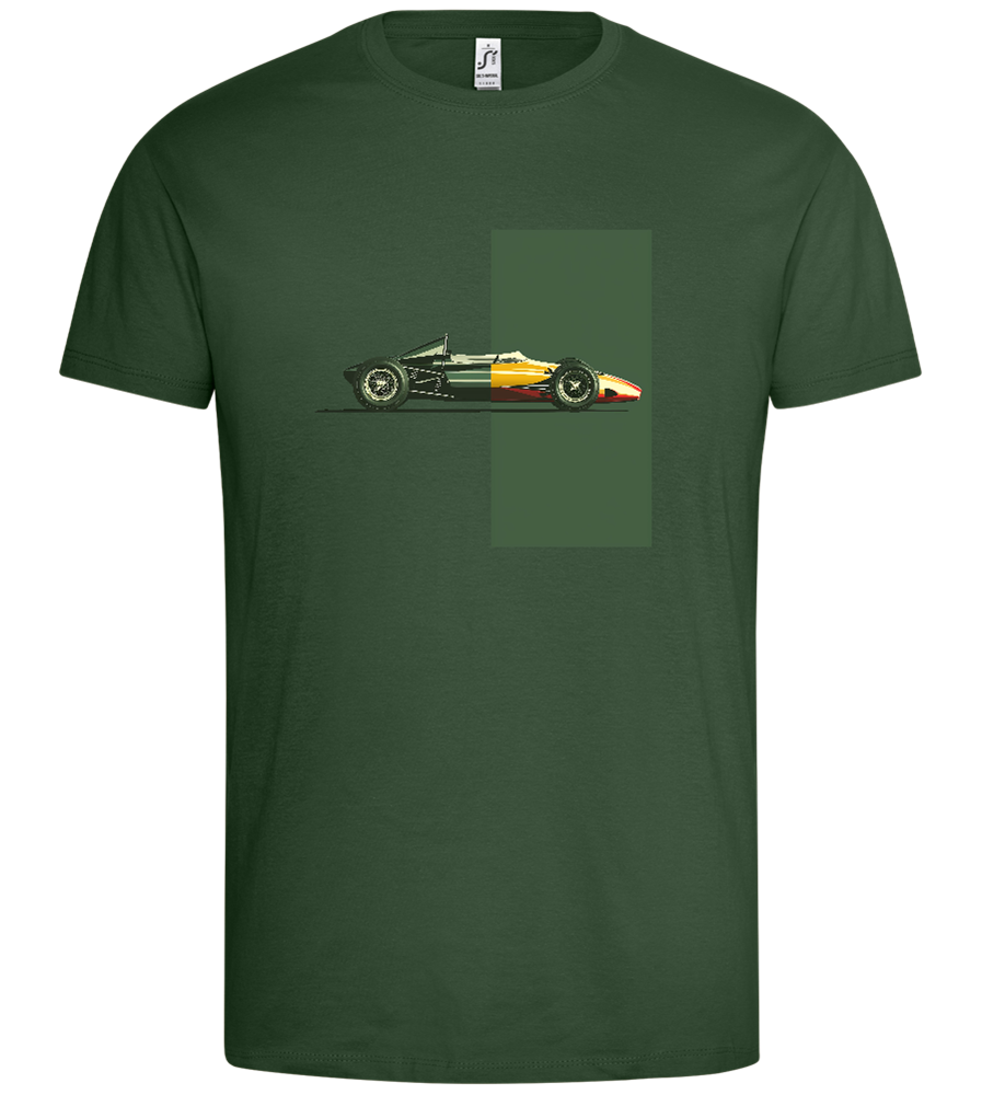 Retro F1 Design - Premium men's t-shirt_GREEN BOTTLE_front