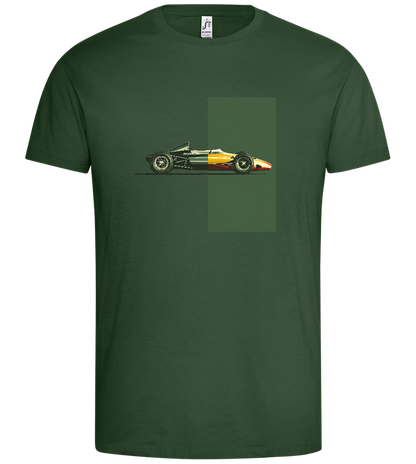 Retro F1 Design - Premium men's t-shirt_GREEN BOTTLE_front