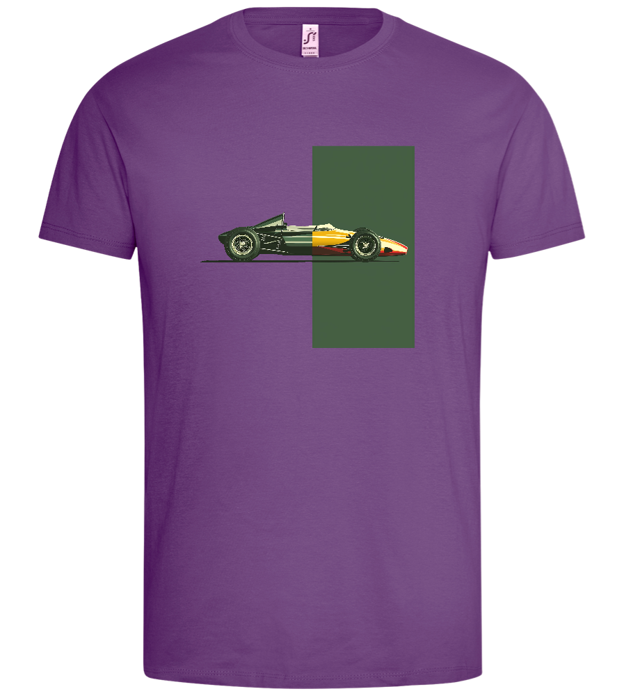 Retro F1 Design - Premium men's t-shirt_LIGHT PURPLE_front