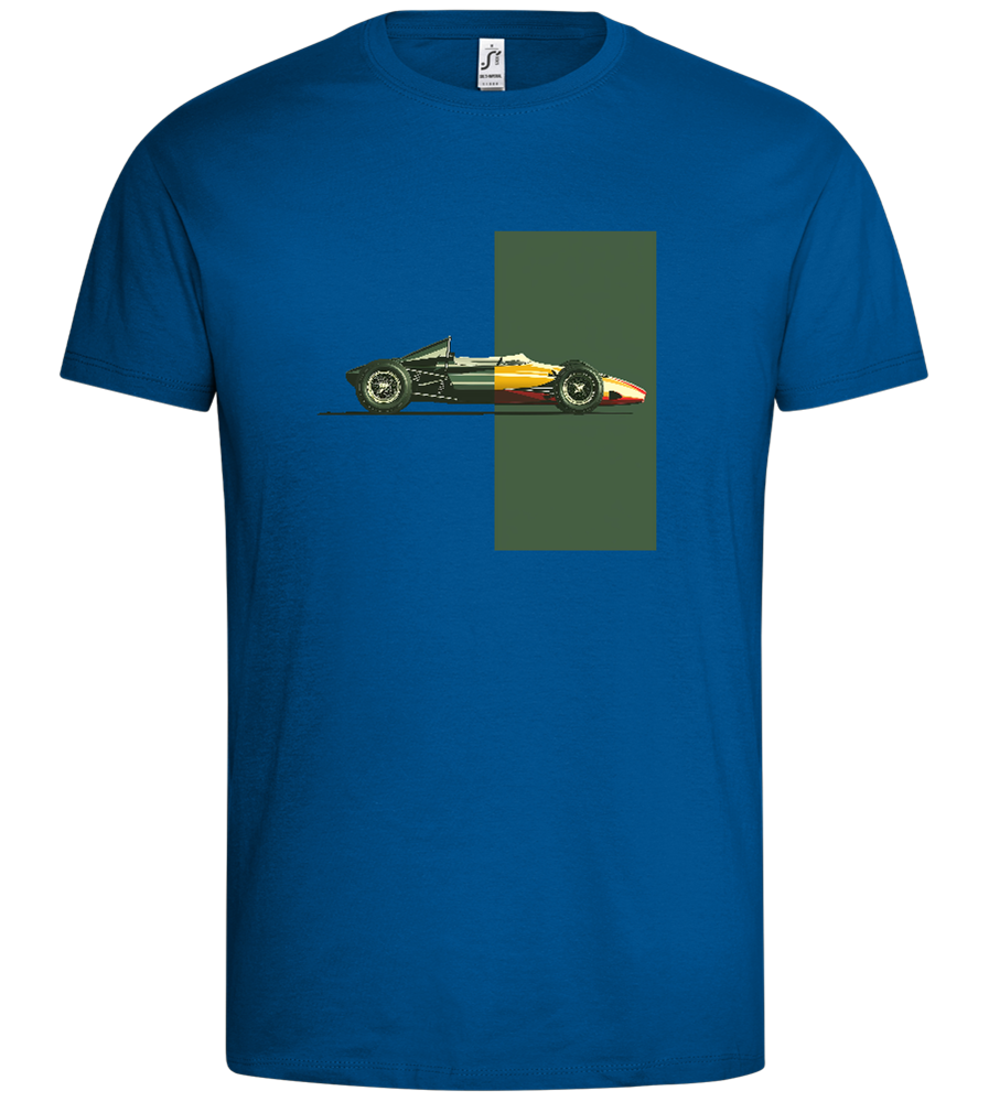 Retro F1 Design - Premium men's t-shirt_ROYAL_front