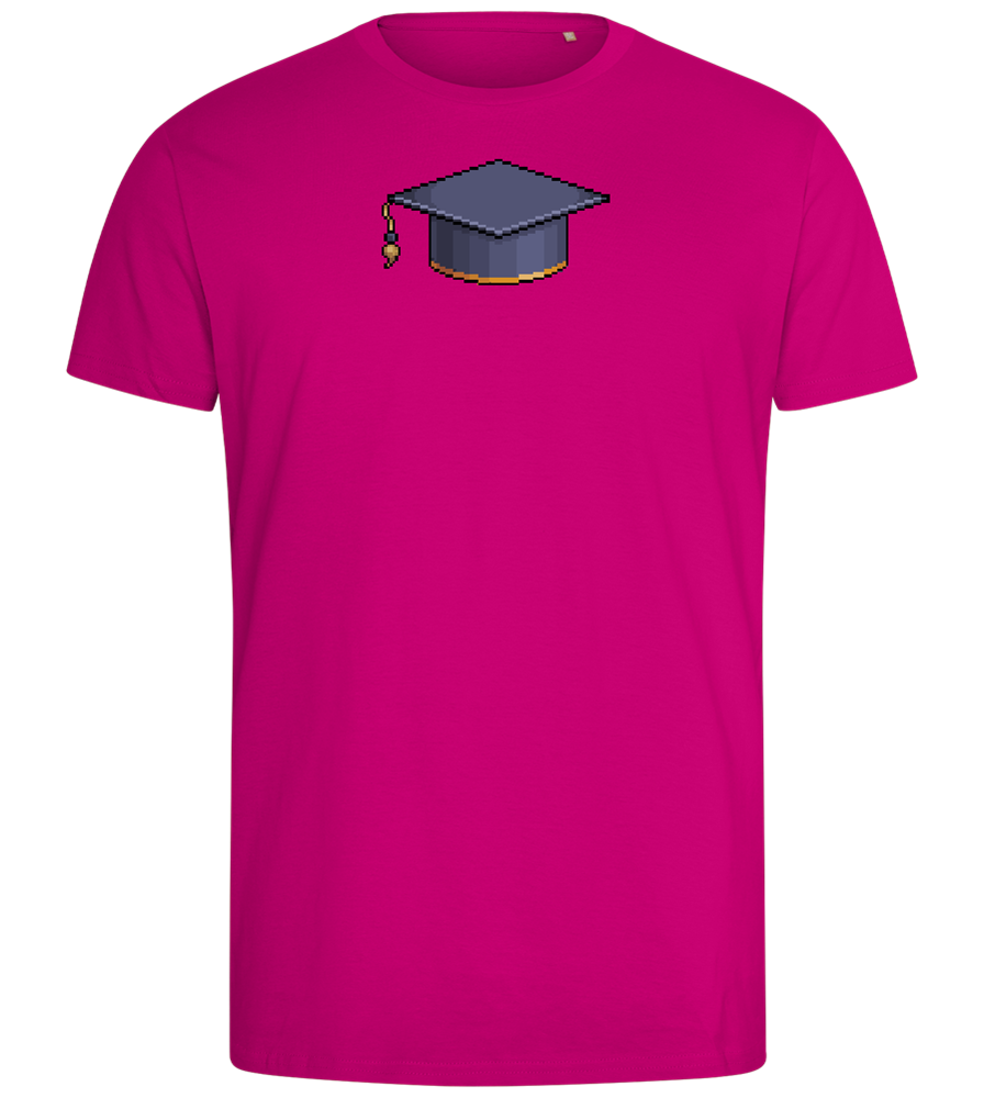 Pixel Cap Design - Comfort men's fitted t-shirt_FUCHSIA_front