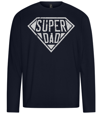 Super Dad 2 Design - Premium men's long sleeve t-shirt_FRENCH NAVY_front