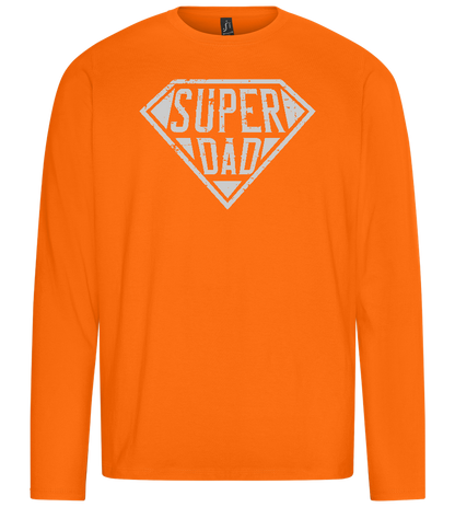 Super Dad 2 Design - Premium men's long sleeve t-shirt_ORANGE_front