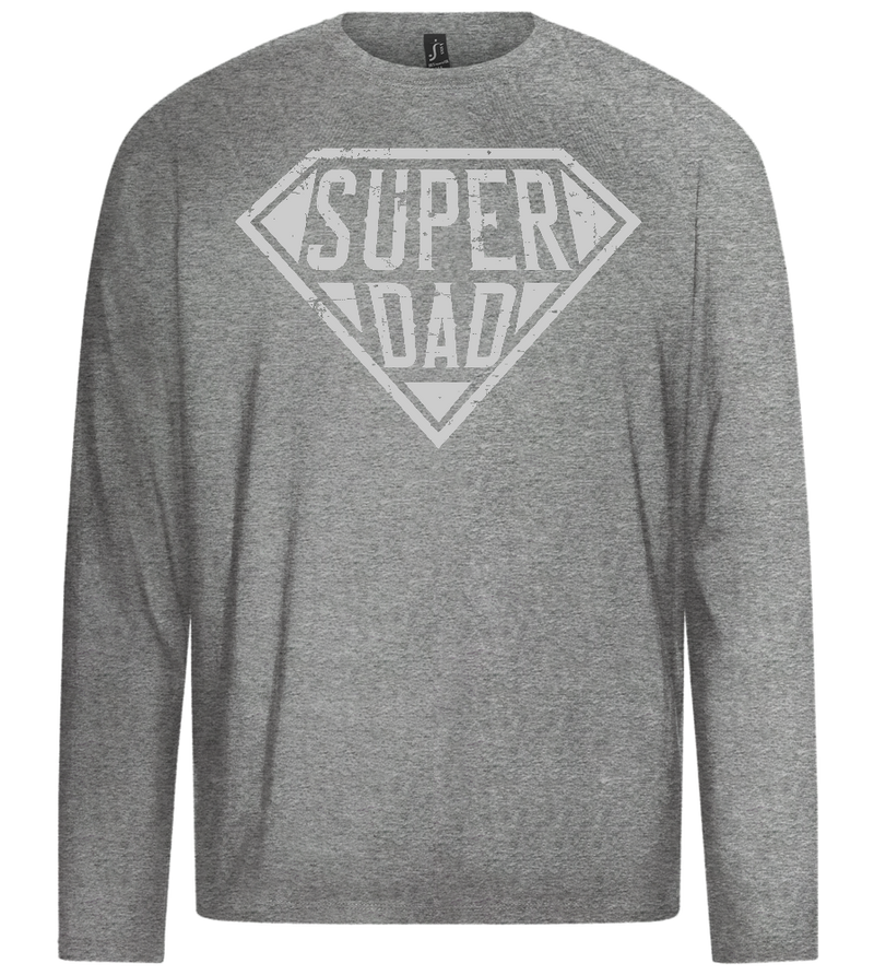 Super Dad 2 Design - Premium men's long sleeve t-shirt_ORION GREY_front