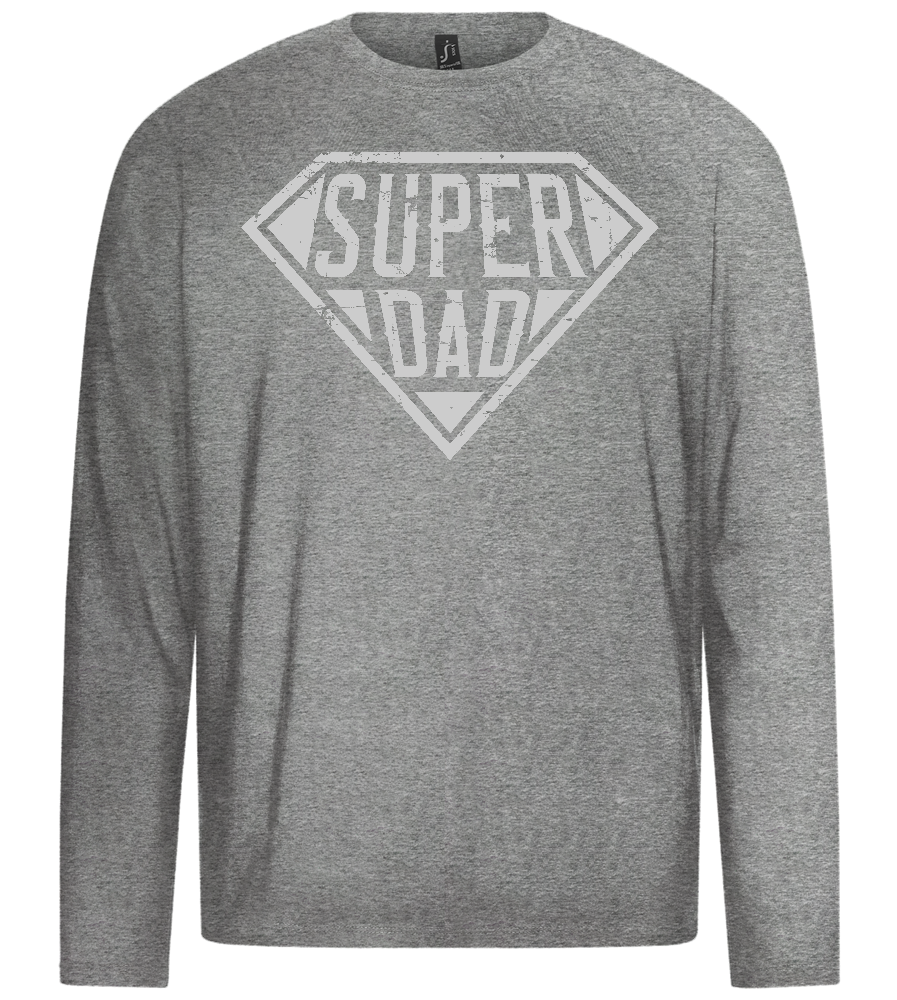 Super Dad 2 Design - Premium men's long sleeve t-shirt_ORION GREY_front