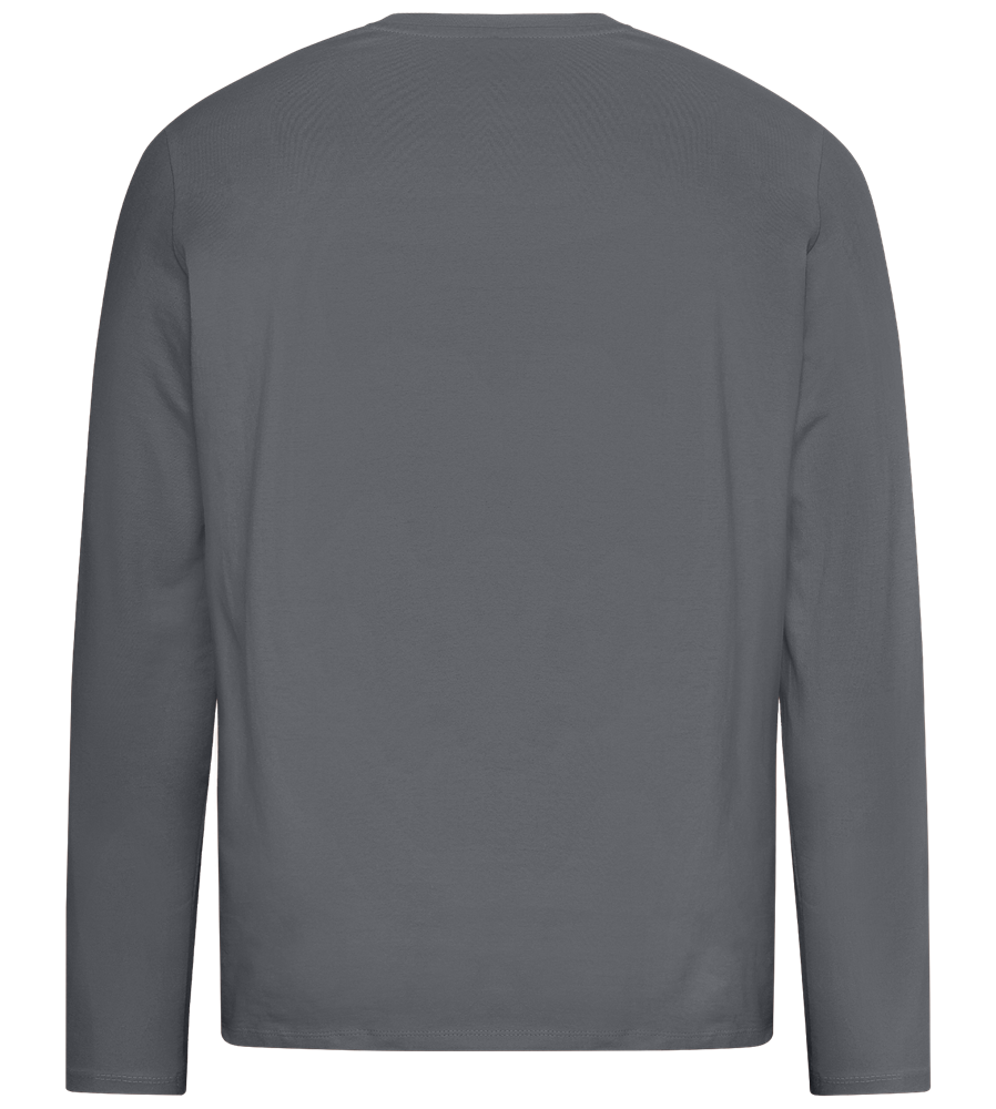 Super Dad 2 Design - Premium men's long sleeve t-shirt_MOUSE GREY_back