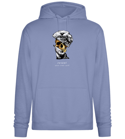 Reveal Your True Self Design - Premium Essential Unisex Hoodie_BLUE_front