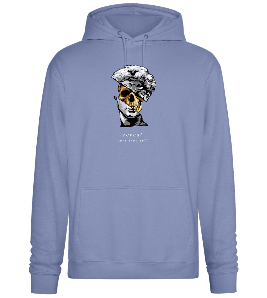 Reveal Your True Self Design - Premium Essential Unisex Hoodie_BLUE_front