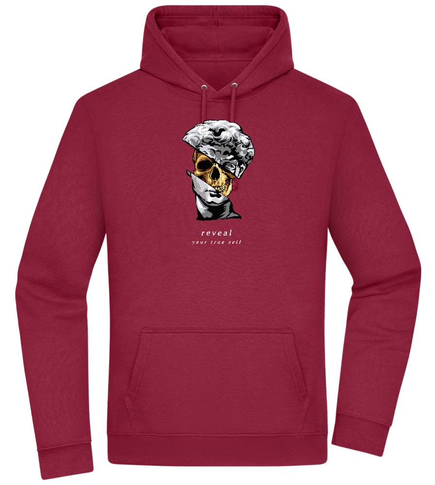 Reveal Your True Self Design - Premium Essential Unisex Hoodie_BORDEAUX_front