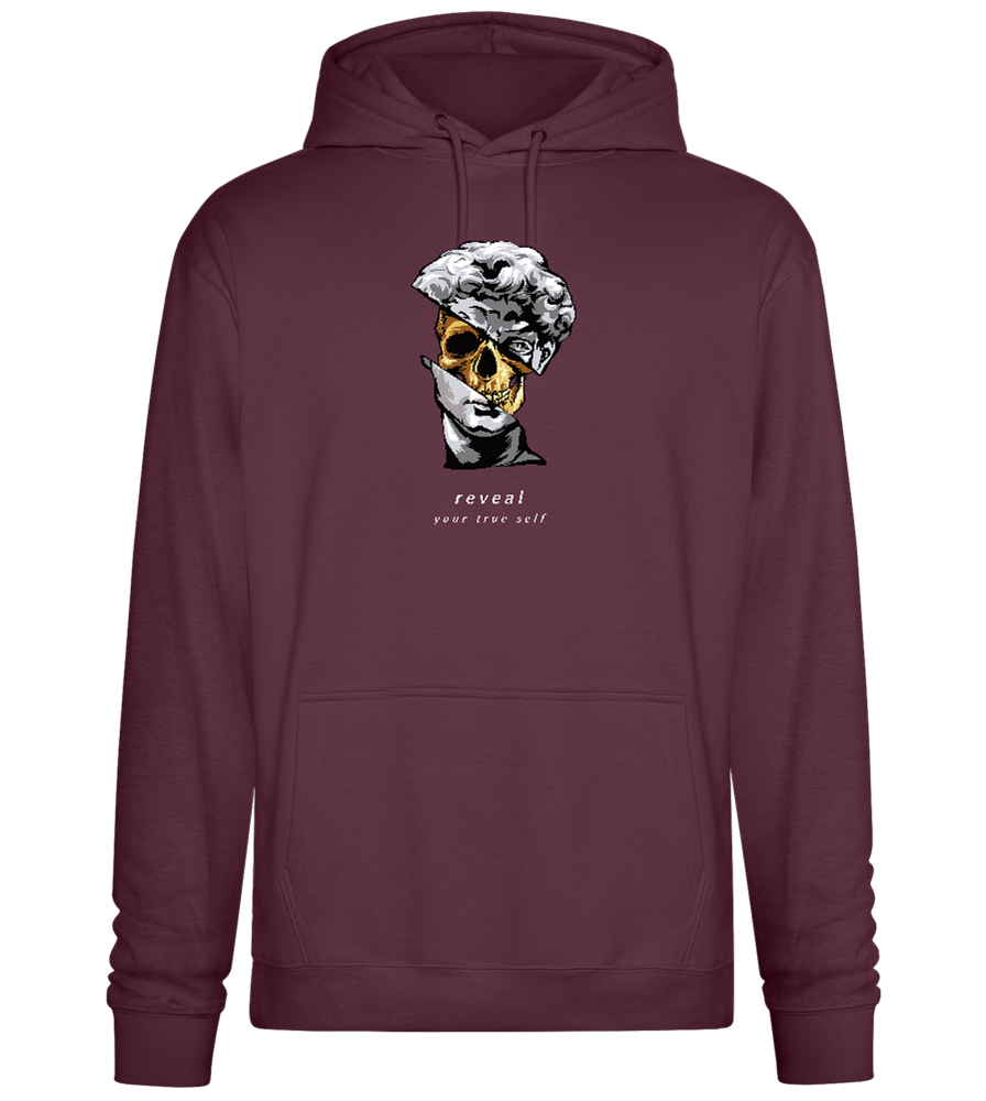 Reveal Your True Self Design - Premium Essential Unisex Hoodie_BORDEAUX_front