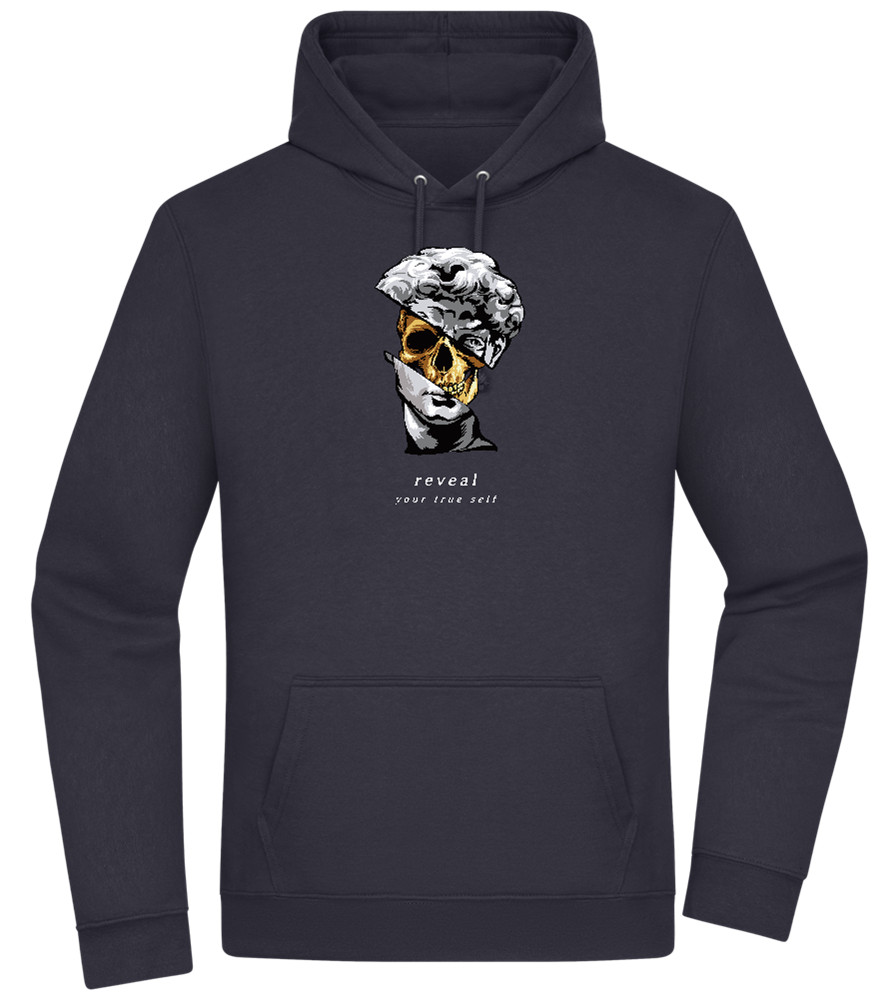 Reveal Your True Self Design - Premium Essential Unisex Hoodie_FRENCH NAVY_front