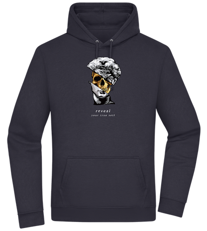 Reveal Your True Self Design - Premium Essential Unisex Hoodie_FRENCH NAVY_front