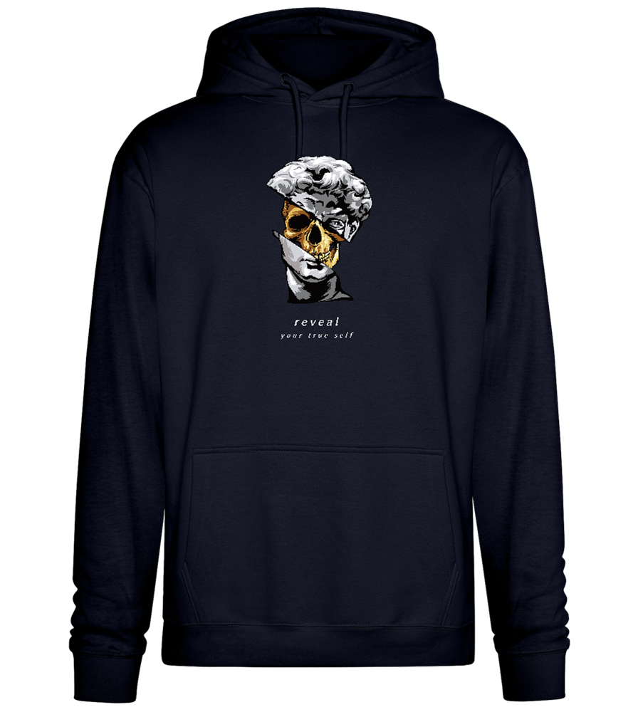 Reveal Your True Self Design - Premium Essential Unisex Hoodie_FRENCH NAVY_front